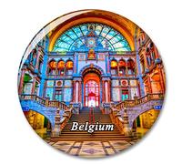 Belgium Antwerp Station Hall Fridge Refrigerator Magnet Decorative Magnet Sticker Travel Souvenir Collection Tourist City Gift Whiteboard Kitchen