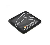 Belgium Circuit de Spa Francorchamps Coaster - GP Racing Track Layout - Formula - Moto - Grand Prix - Gift Ideas - Motorsport Art Decor - Race Memorabilia - Coffee Tea Square Placemat