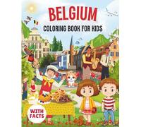 Belgium Coloring Book for kids with facts