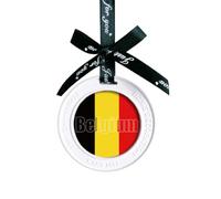 Belgium Country Flag Name Ornament Charm Aromatherapy Pendant Charm