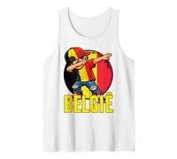 Belgium Dabbing Boy Belgian Flag Tank Top