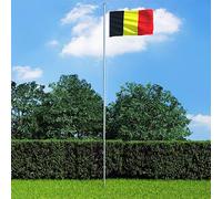 Belgium Flag 90 x 150 cm Polyester with Brass Eyelets Weatherproof for Garden Balcony Patio House Facade Camping Festival Party Decoration and Flagpole Attachment