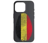 Belgium Flag Fingerprint It is in my DNA Gift for Belgian Case for iPhone 16 Pro