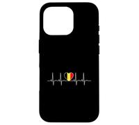 Belgium Flag Heartbeat It is in my DNA Gift for Belgian Case for iPhone 16 Pro