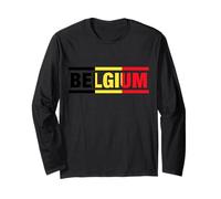 Belgium Flag Lettering It is in My DNA Gift for Belgian Long Sleeve T-Shirt