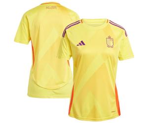 Belgium Football Shirt Away FA 25 adidas Yellow Womens Official Licensed
