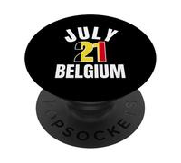 Belgium July 21 Belgian National Day Belgium Independence PopSockets Adhesive PopGrip