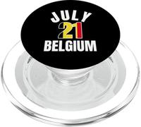 Belgium July 21 Belgian National Day Belgium Independence PopSockets PopGrip for MagSafe