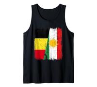 Belgium Kurdistan Half Flag Belgian Kurdish Jersey Tank Top