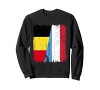 Belgium Luxembourg Half Flag Belgian Luxembourgish Jersey Sweatshirt
