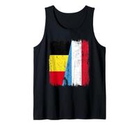 Belgium Luxembourg Half Flag Belgian Luxembourgish Jersey Tank Top