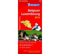 Belgium & Luxembourg National Map: 716 (Michelin National Maps)