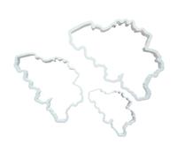Belgium Map Country World Shape Cookie Cutter Dough Biscuit Pastry Fondant Stamp Stencil Sharp Atlas Outline (Medium)