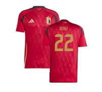 Belgium Men's Mens 2024 - 2025 Home Shirt - Doku 22 in Red | Size: Large Belgium Red L