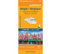 Belgium North & Central - Michelin Regional Map 533 : Map