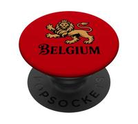 Belgium Pride Belgian Flag Lion Rampant PopSockets Adhesive PopGrip
