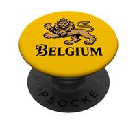 Belgium Pride Belgian Flag Lion Rampant PopSockets Adhesive PopGrip