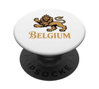 Belgium Pride Belgian Flag Lion Rampant PopSockets Adhesive PopGrip