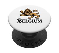 Belgium Pride Belgian Flag Lion Rampant PopSockets Adhesive PopGrip