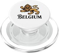 Belgium Pride Belgian Flag Lion Rampant PopSockets PopGrip for MagSafe