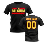 Belgium Women's Personalised Fan Football T-Shirt black | Size: XL Belgium Black XL