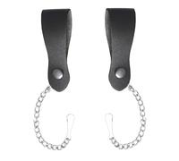 BELGLY Leather Sporran Belt with Metal Chain/Hook - Chain Suspender - Hook Suspender Durable Scottish Kilt Accessory (Chain Suspender)