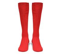 BELGLY Mens Kilt Socks Traditional Scottish Highland Wear Wool Kilt Hose Casual Wedding Sports Leg Warmers (Red, Large)