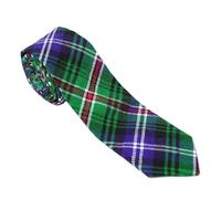 BELGLY Neck Ties for Men, Scottish Highland Tartan Neckties, Tartan kilt Check Tie, Acrylic Clan Wool Men Ties (Kirby Family)