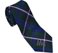 BELGLY Neck Ties for Men, Scottish Highland Tartan Neckties, Tartan kilt Check Tie, Acrylic Clan Wool Men Ties (Blue Douglas)