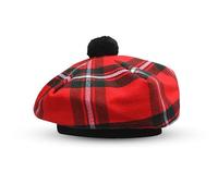 BELGLY Scottish Hat Tam o' Shanter Acrylic Tammy Jimmy Flat Bonnet in Many Tartans (MacGregor)