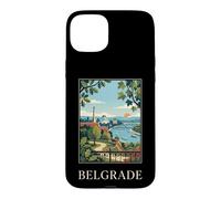 Belgrade Serbia Danube River Travel Art Case for iPhone 15 Plus