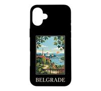 Belgrade Serbia Danube River Travel Art Case for iPhone 16 Plus
