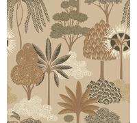 Belgravia Akiko Floral Wallpaper in Beige Belgravia Beige