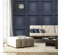 Belgravia Amara Panel Heavyweight Textured Vinyl Wallpaper Blue 7375