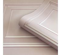 Belgravia Amara Panel Heavyweight Textured Vinyl Wallpaper Pink 7377