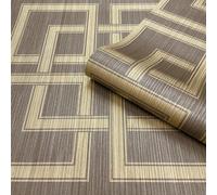 Belgravia Amara Square Heavyweight Textured Vinyl Wallpaper Grey 7383