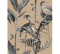 Belgravia Azzura Leaf Wallpaper Grey 9505