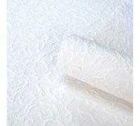 Belgravia Blown Vinyl Cracked Ice White Wallpaper 5830