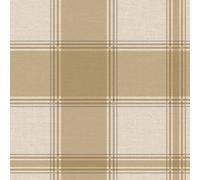 Belgravia Carmella Check Wallpaper - Rustic Wallpaper with Checkered Pattern - Modern Wallpaper for Living Room, Bedroom, Hallway - Decorative Tartan Wallpaper - Sand