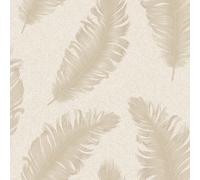 Belgravia Ciara Feather Heavyweight Textured Vinyl Wallpaper Cream 4402