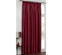 Belgravia CRANBERRY Red Blackout Lined 66" x 90" Single Panel DOOR Curtain