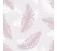 Belgravia Decor 3D Effect Large Scale Print Feather Wallpaper Perfect for Bedrooms, Feature Walls Dining Rooms Pink (773)