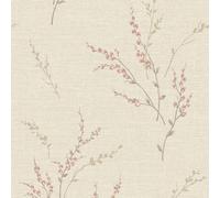 Belgravia Decor Carmella Textured Wallpaper 10m x 53cm Motif Pink, Pink