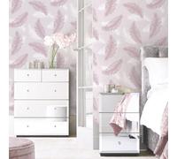 Belgravia Decor Feather Pink Wallpaper