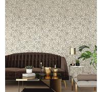 Belgravia Décor Grasscloth Leaf Vinyl Beige