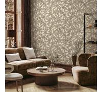 Belgravia Décor Grasscloth Leaf Vinyl Cream