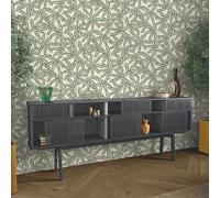 Belgravia Décor Grasscloth Leaf Vinyl Sage
