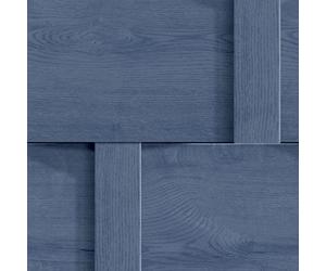 Belgravia Decor Harrow Weave Wood Panel Wallpaper Blue Debona 6737