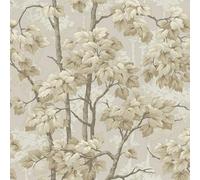 Belgravia Decor Rivington Trees Effect Beige Quality Wallpaper R2504