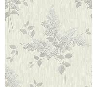 Belgravia Decor Tiffany Fiore Soft Silver Wallpaper GB41312 - Italian Vinyl
